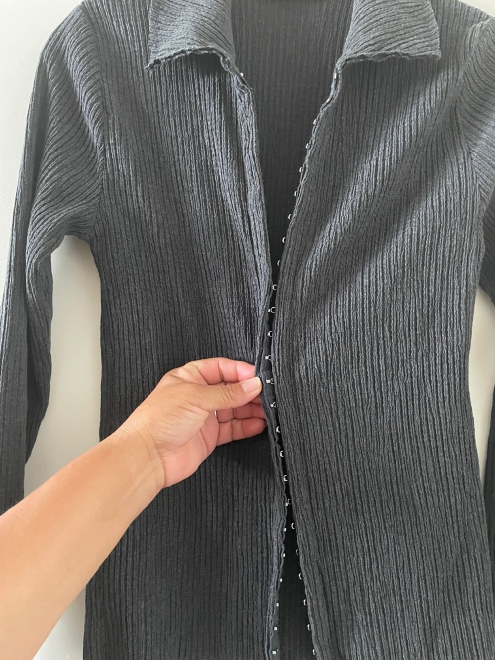 Zara long sleeve ribbed top - Picture 3 of 3